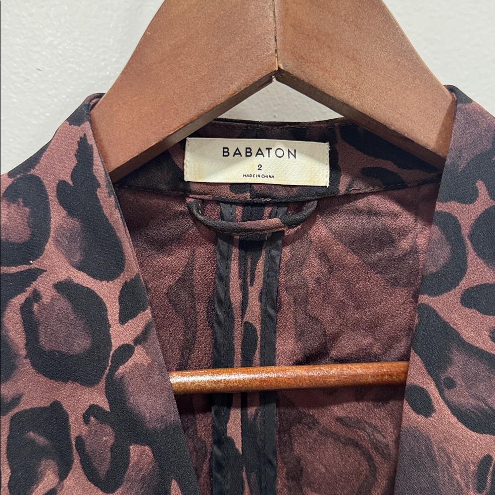 Aritzia Babaton Power Blazer Jacket In Cheetah Leopard - Picture 2 of 6